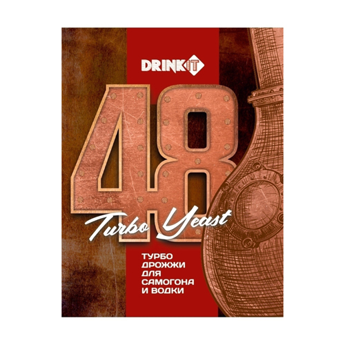 Дрожжи спиртовые DRINKIT 48 Turbo, 120 гр