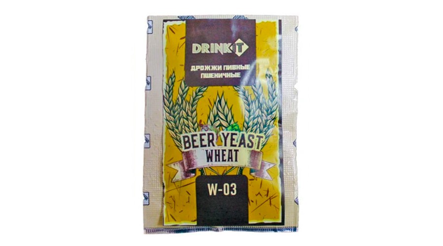 Дрожжи пивные Drinkit Wheat W-03 для пшеничного, 12 гр