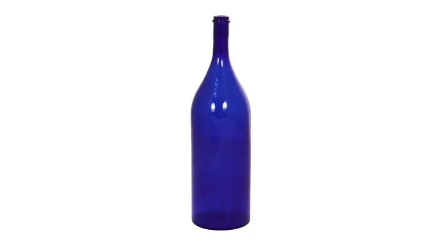 Бутылка стеклянная РУССКАЯ ЧЕТВЕРТЬ 3,075 л. синее стекло